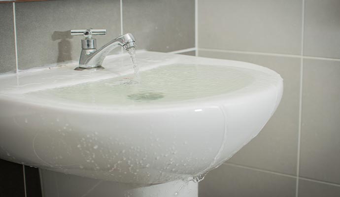 Bathroom sink overflow