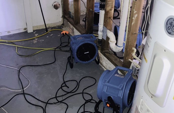 Water Damage Restoration Process in Chapin