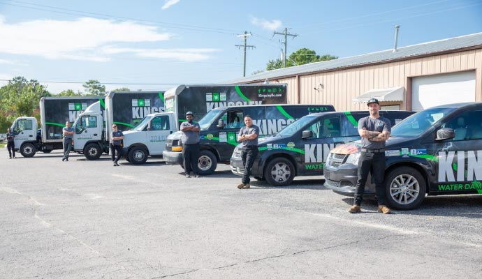 Kingsley Water Damage Restoration service team with service vehicle