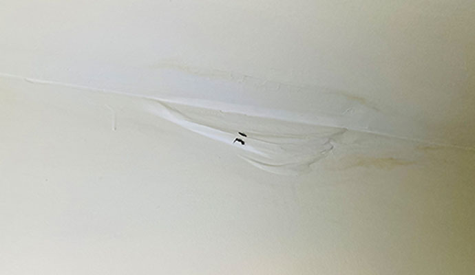 Roof Leak Water Damage Repair